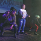Dancers getting down at the K-pop dance party